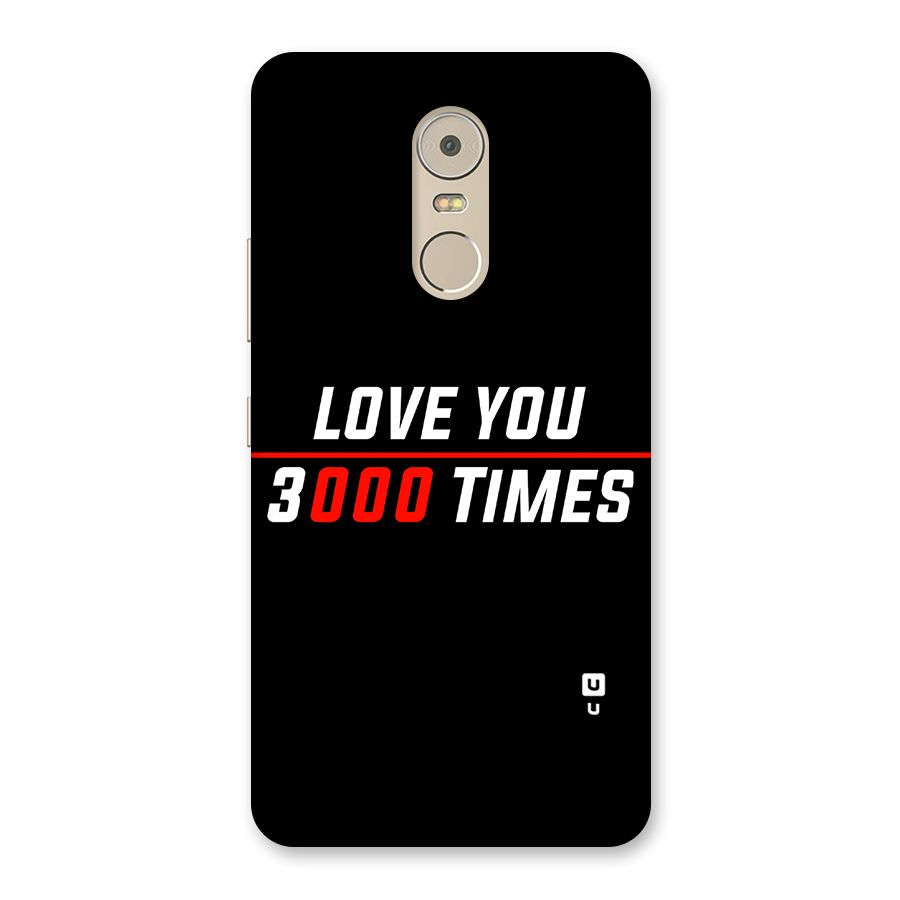 Love You 3000 Times Back Case for Lenovo K6 Note