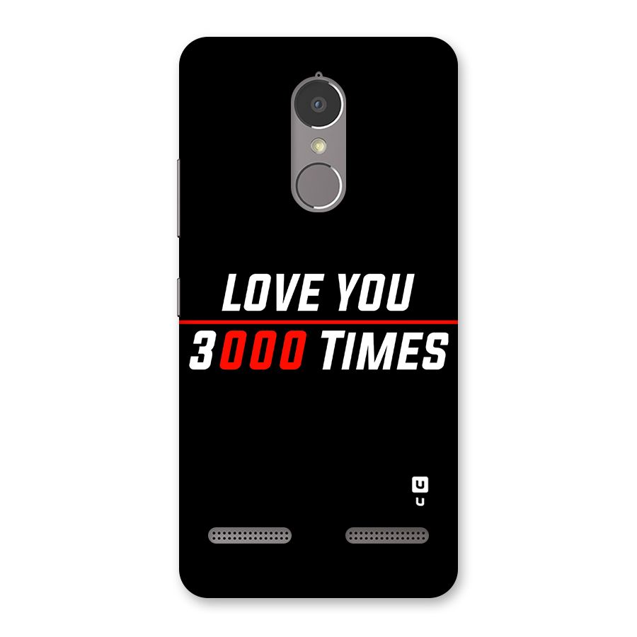 Love You 3000 Times Back Case for Lenovo K6 Power