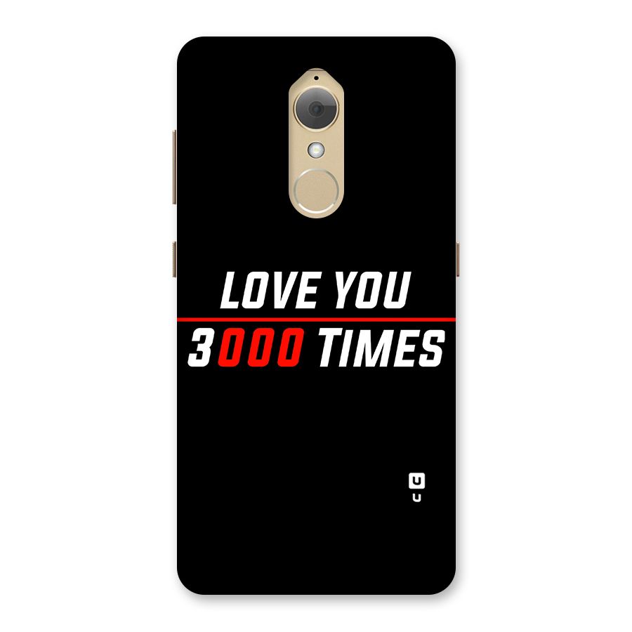 Love You 3000 Times Back Case for Lenovo K8