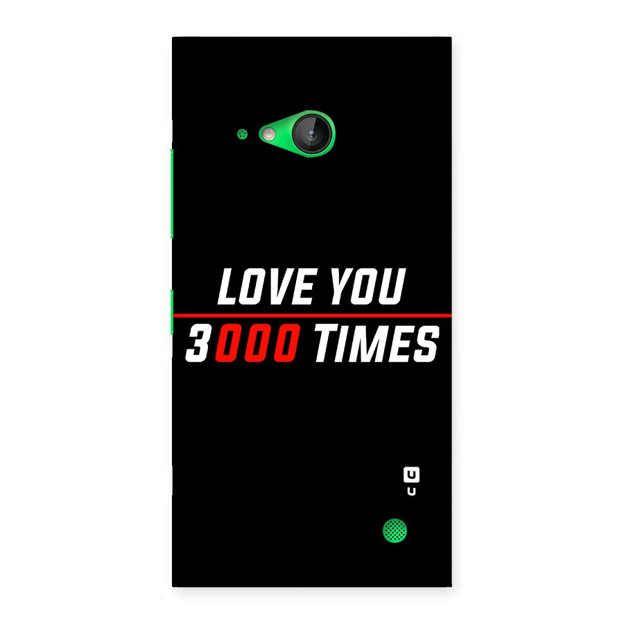 Love You 3000 Times Back Case for Lumia 730