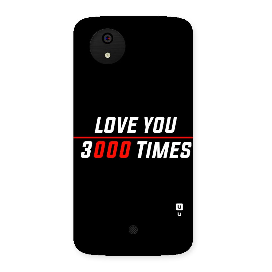Love You 3000 Times Back Case for Micromax Canvas A1