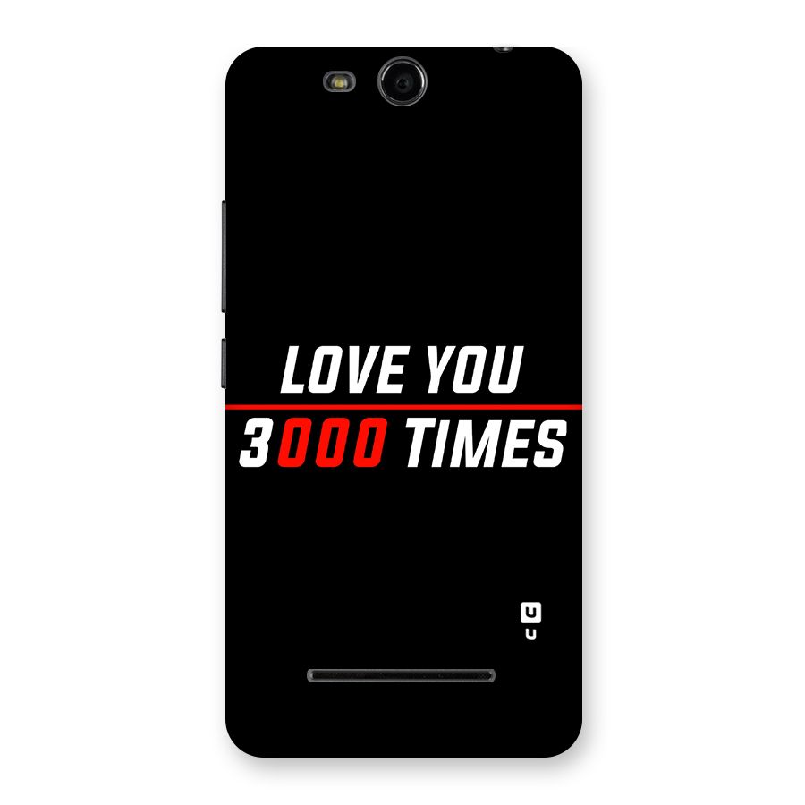 Love You 3000 Times Back Case for Micromax Canvas Juice 3 Q392