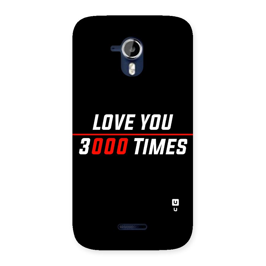 Love You 3000 Times Back Case for Micromax Canvas Magnus A117