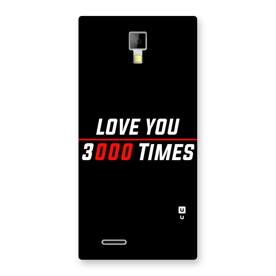 Love You 3000 Times Back Case for Micromax Canvas Xpress A99