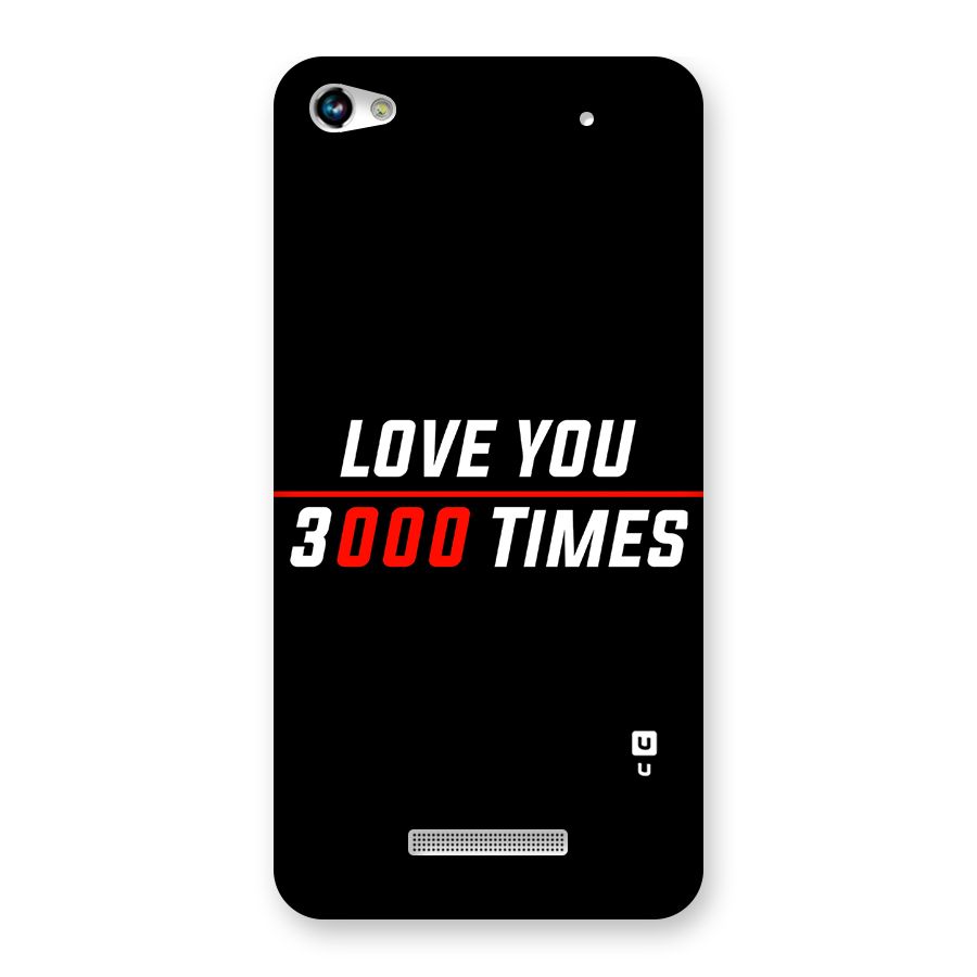 Love You 3000 Times Back Case for Micromax Hue 2