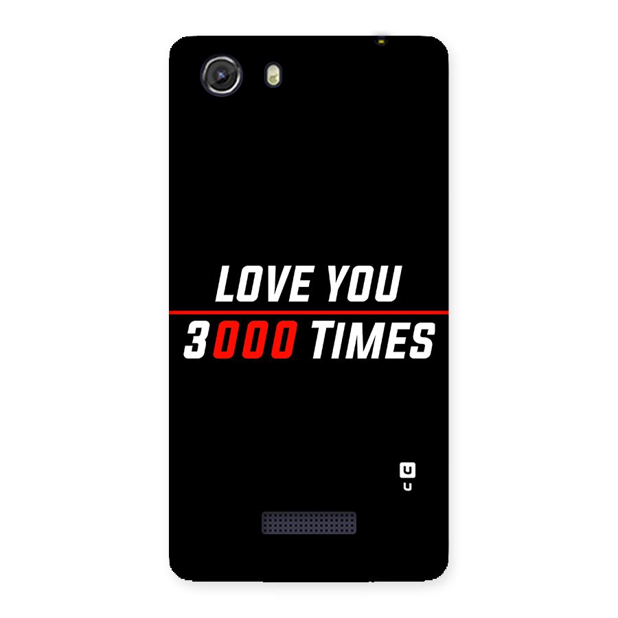 Love You 3000 Times Back Case for Micromax Unite 3