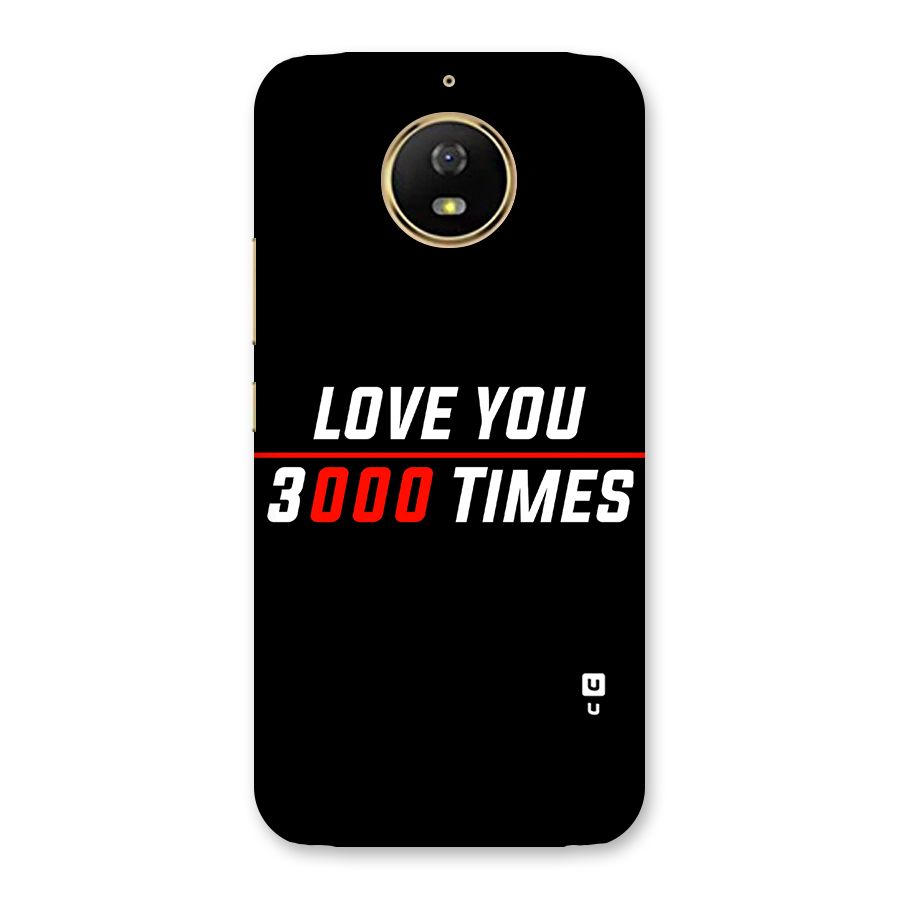 Love You 3000 Times Back Case for Moto G5s