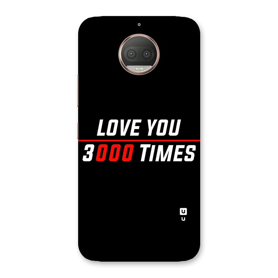 Love You 3000 Times Back Case for Moto G5s Plus