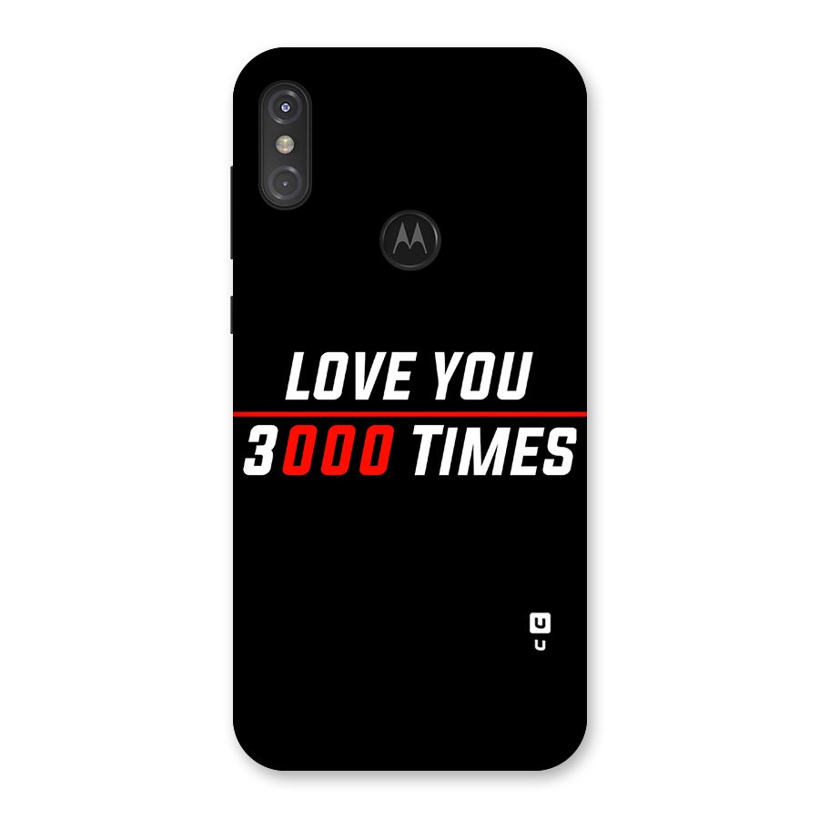 Love You 3000 Times Back Case for Motorola One Power