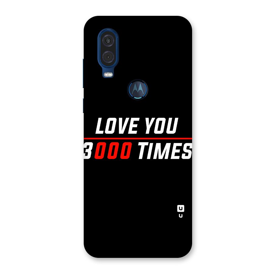 Love You 3000 Times Back Case for Motorola One Vision