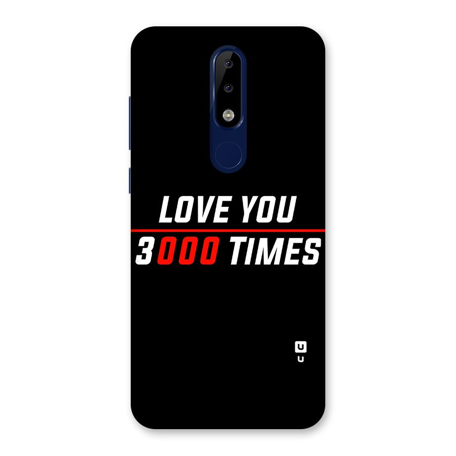 Love You 3000 Times Back Case for Nokia 5.1 Plus