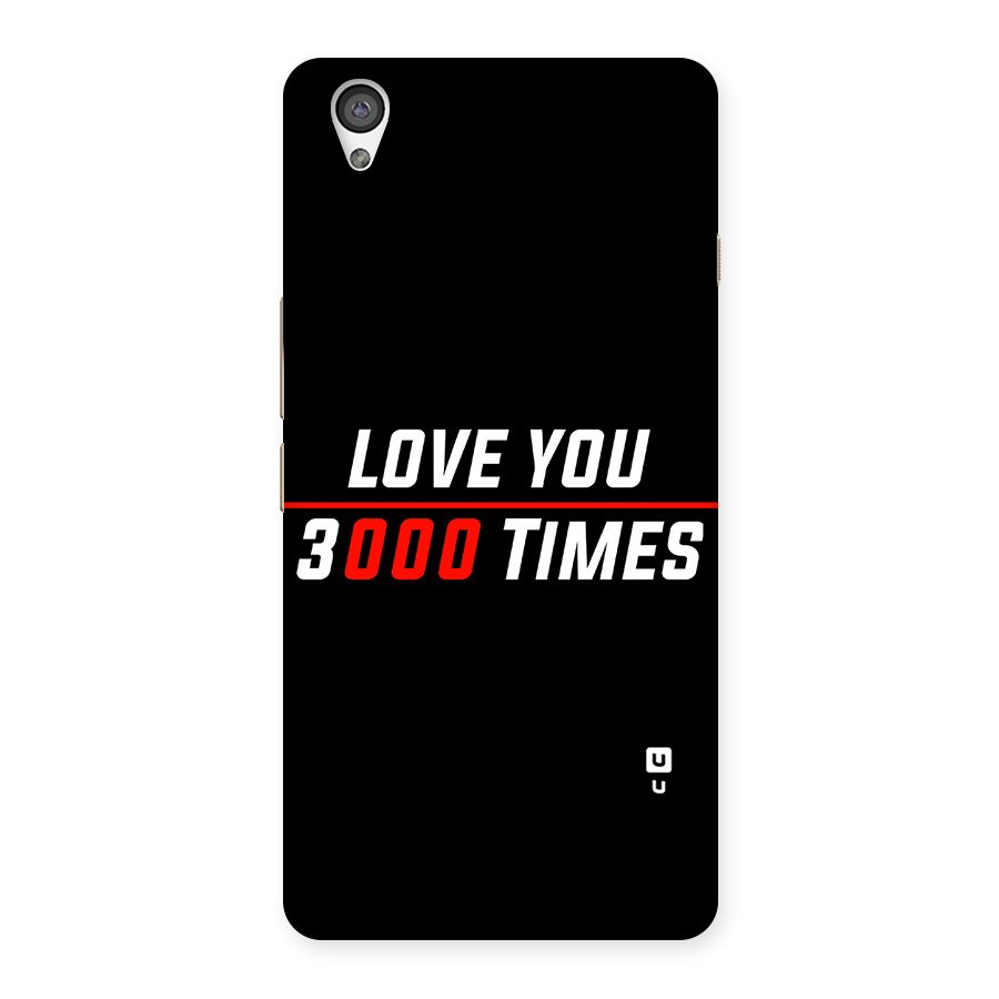 Love You 3000 Times Back Case for OnePlus X