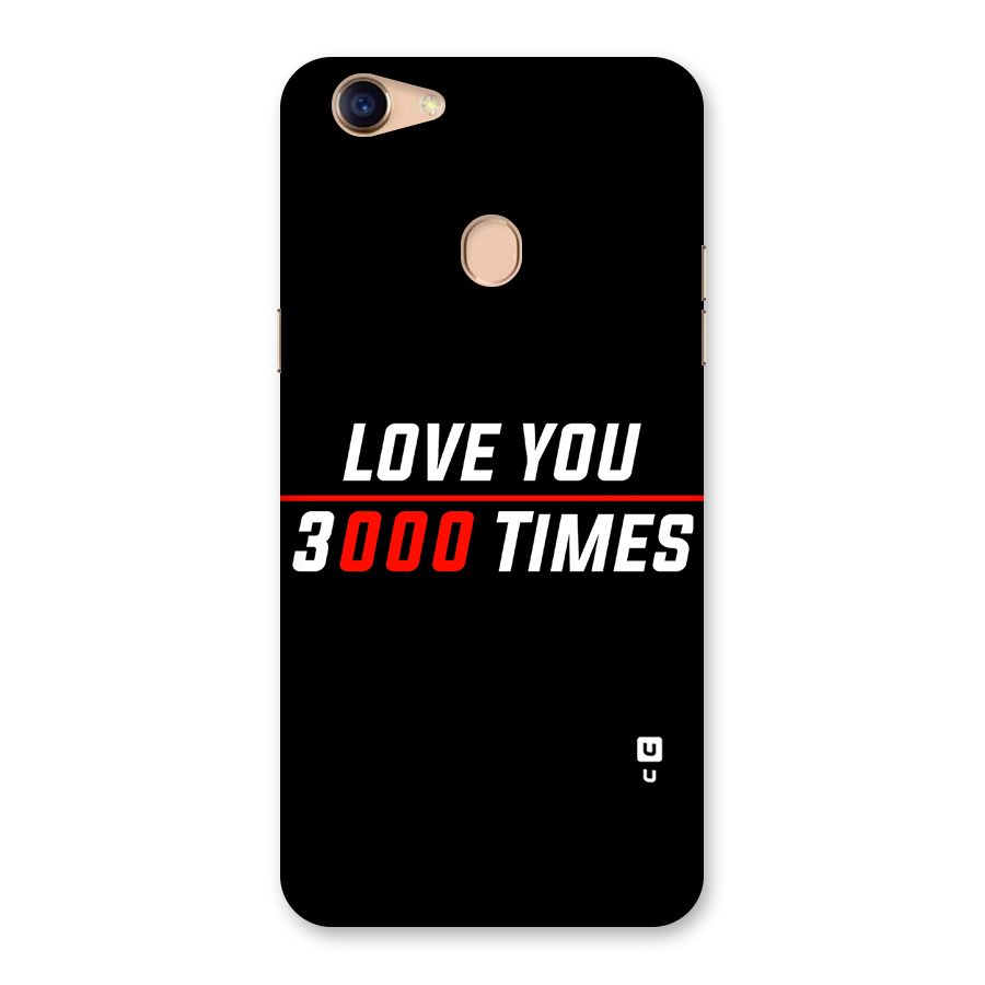 Love You 3000 Times Back Case for Oppo F5 Youth