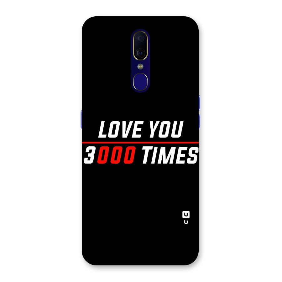Love You 3000 Times Back Case for Oppo A9