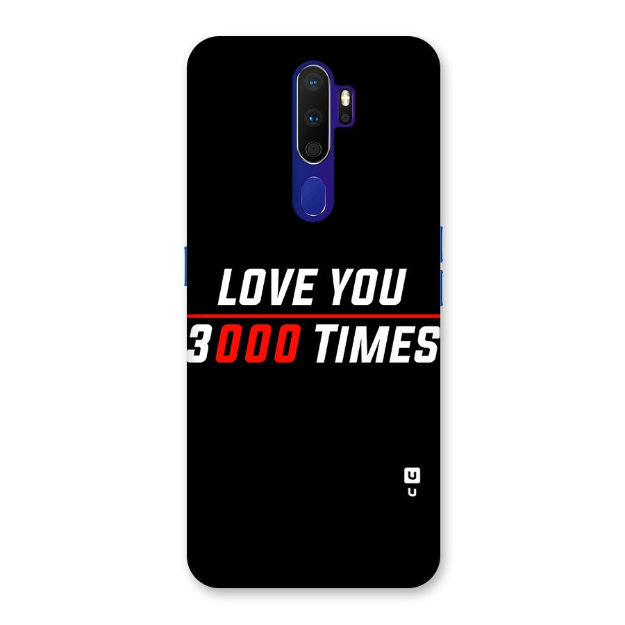 Love You 3000 Times Back Case for Oppo A9 (2020)