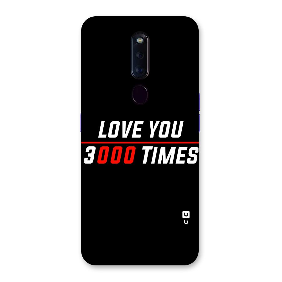 Love You 3000 Times Back Case for Oppo F11 Pro