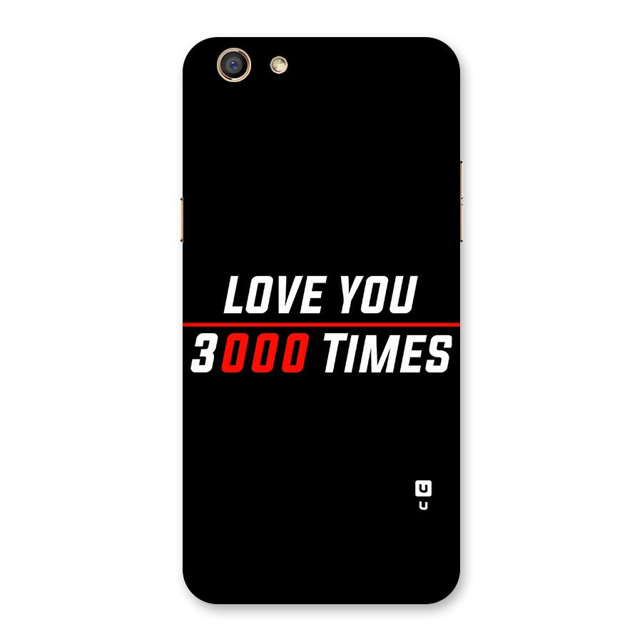 Love You 3000 Times Back Case for Oppo F3