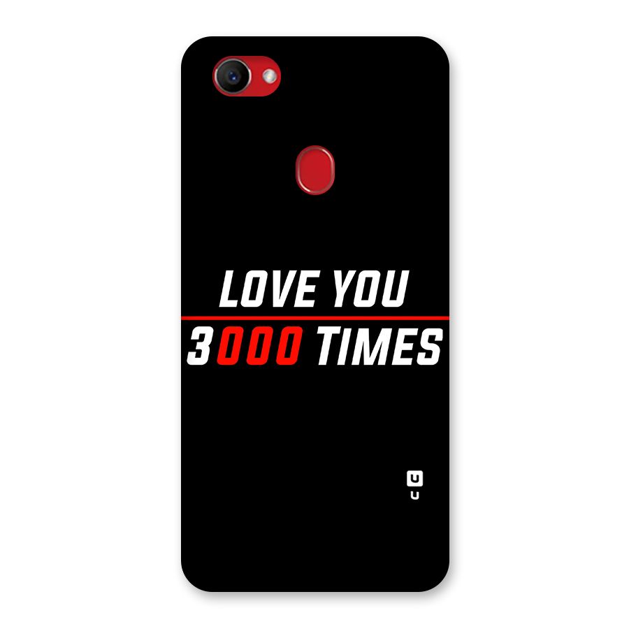Love You 3000 Times Back Case for Oppo F7