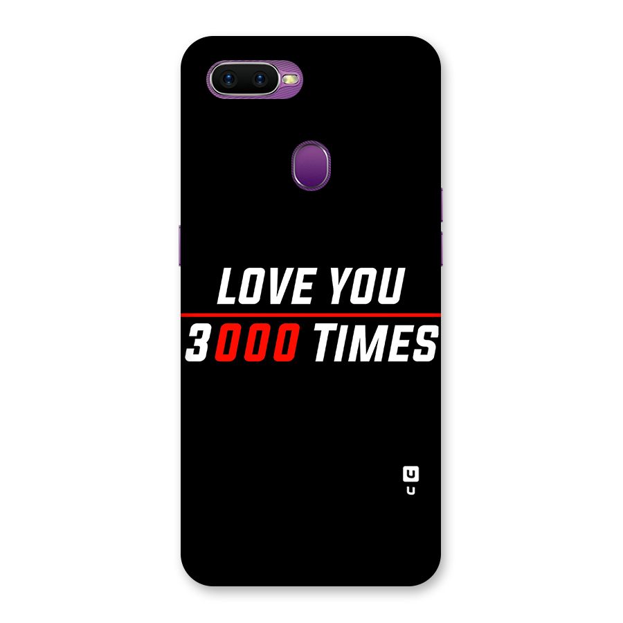 Love You 3000 Times Back Case for Oppo F9
