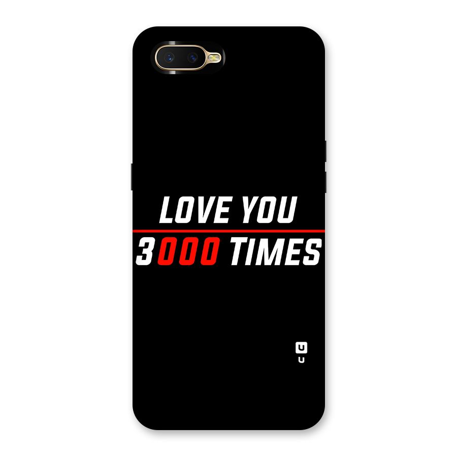 Love You 3000 Times Back Case for Oppo K1