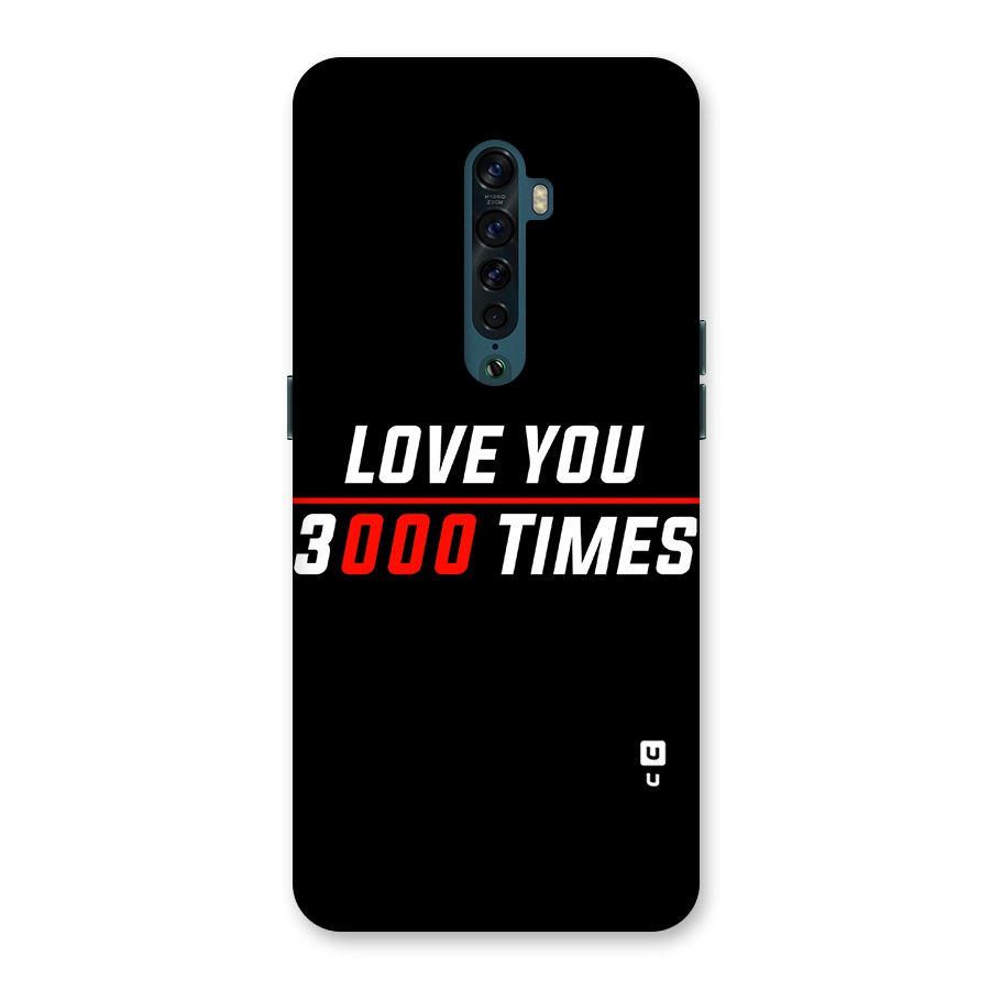 Love You 3000 Times Back Case for Oppo Reno2
