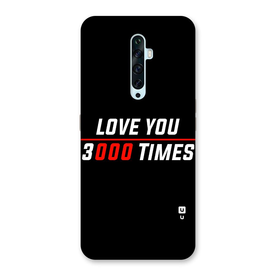 Love You 3000 Times Back Case for Oppo Reno2 F