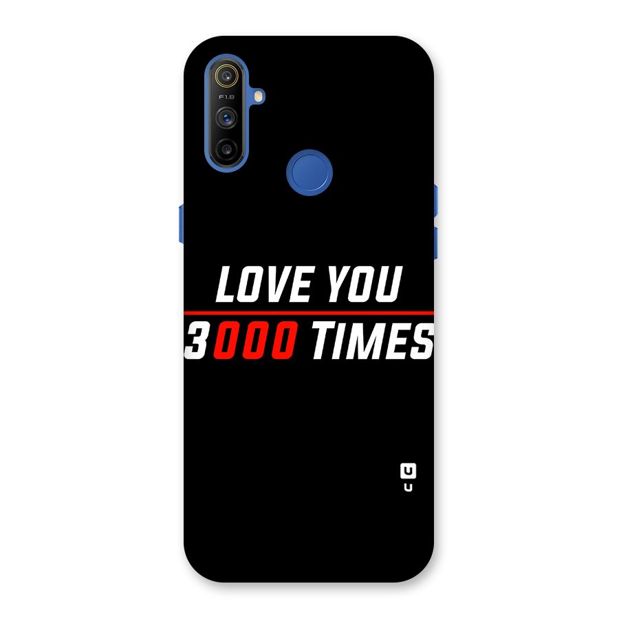 Love You 3000 Times Back Case for Realme Narzo 10A