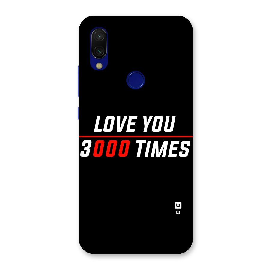 Love You 3000 Times Back Case for Redmi 7