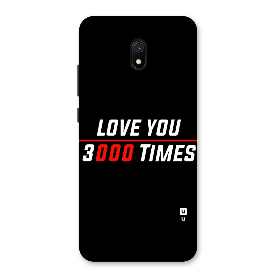 Love You 3000 Times Back Case for Redmi 8A