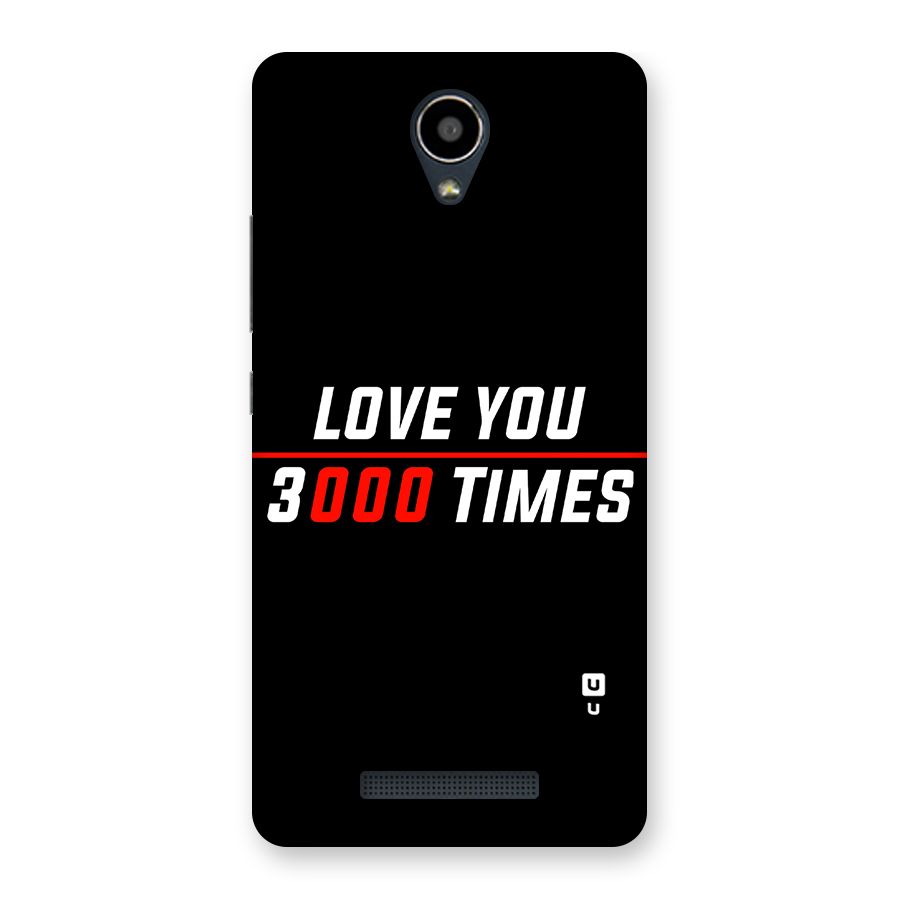 Love You 3000 Times Back Case for Redmi Note 2