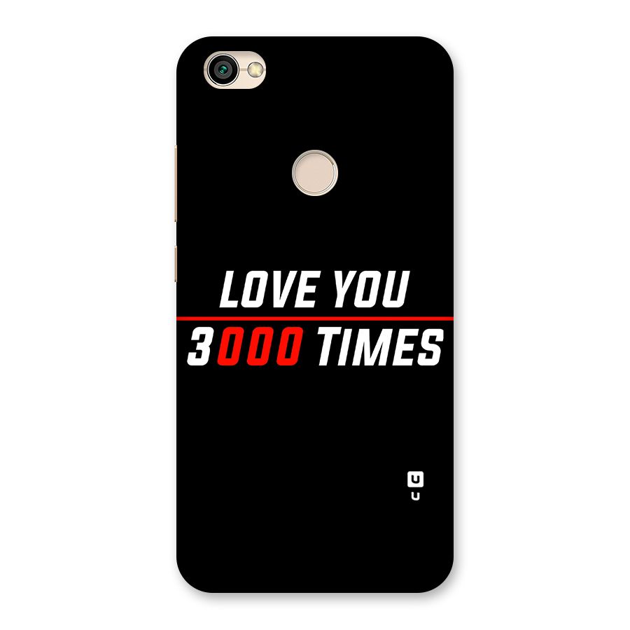 Love You 3000 Times Back Case for Redmi Y1 2017