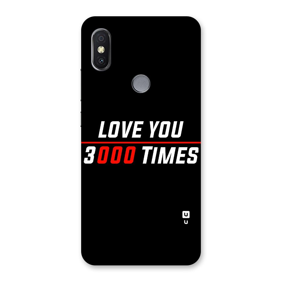 Love You 3000 Times Back Case for Redmi Y2