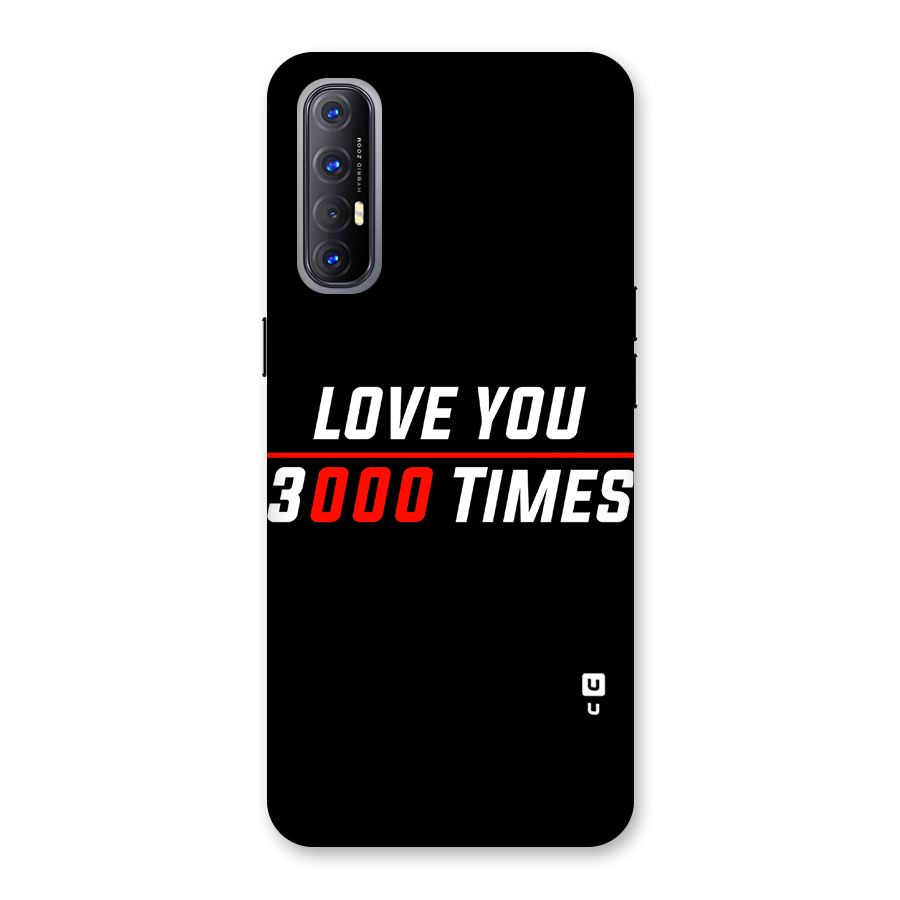 Love You 3000 Times Back Case for Reno3 Pro