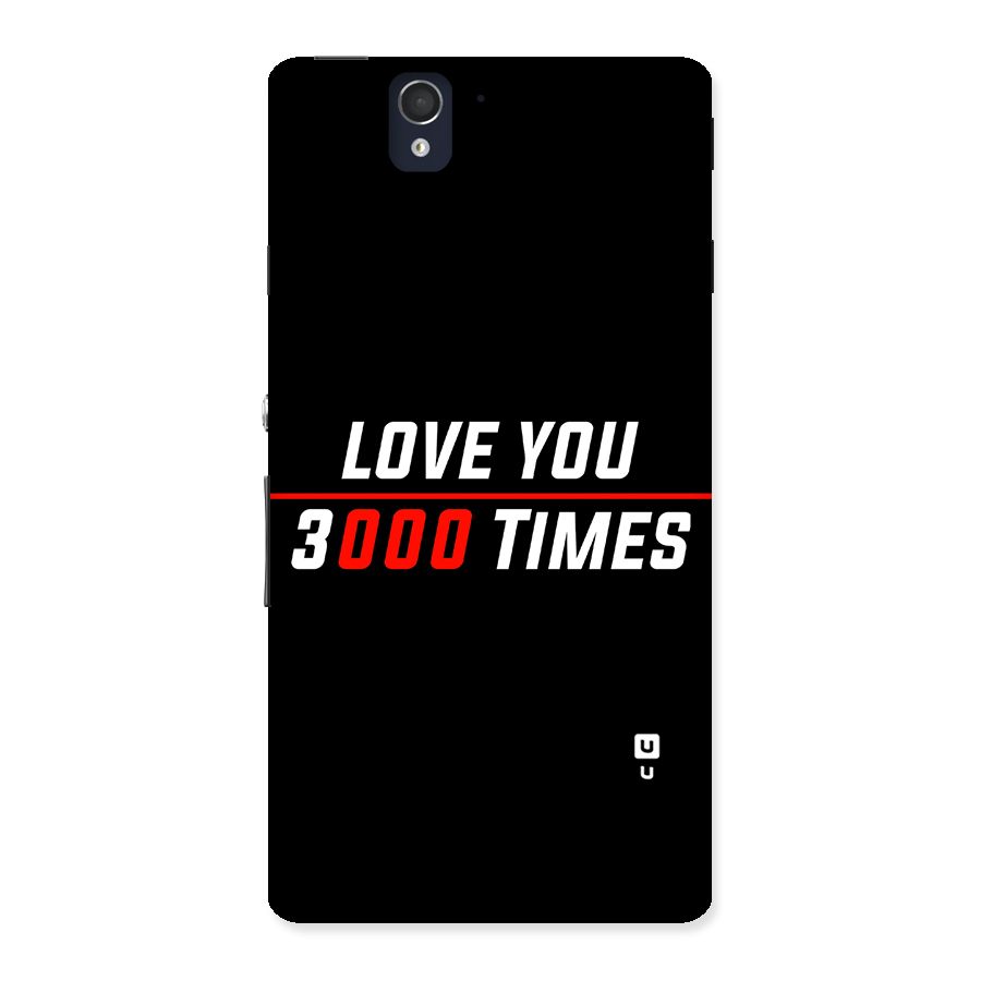 Love You 3000 Times Back Case for Sony Xperia Z