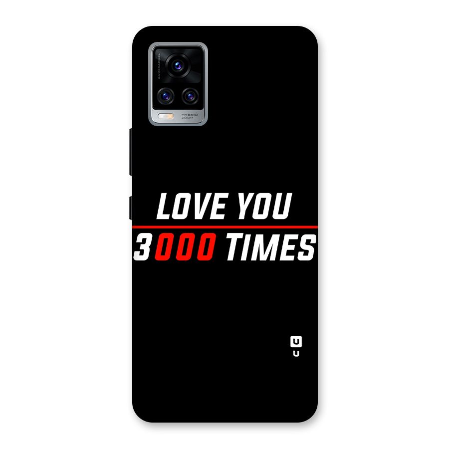 Love You 3000 Times Back Case for Vivo V20 Pro