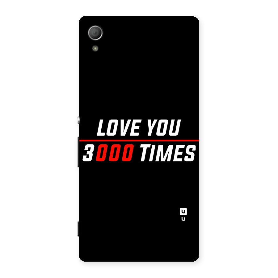 Love You 3000 Times Back Case for Xperia Z4