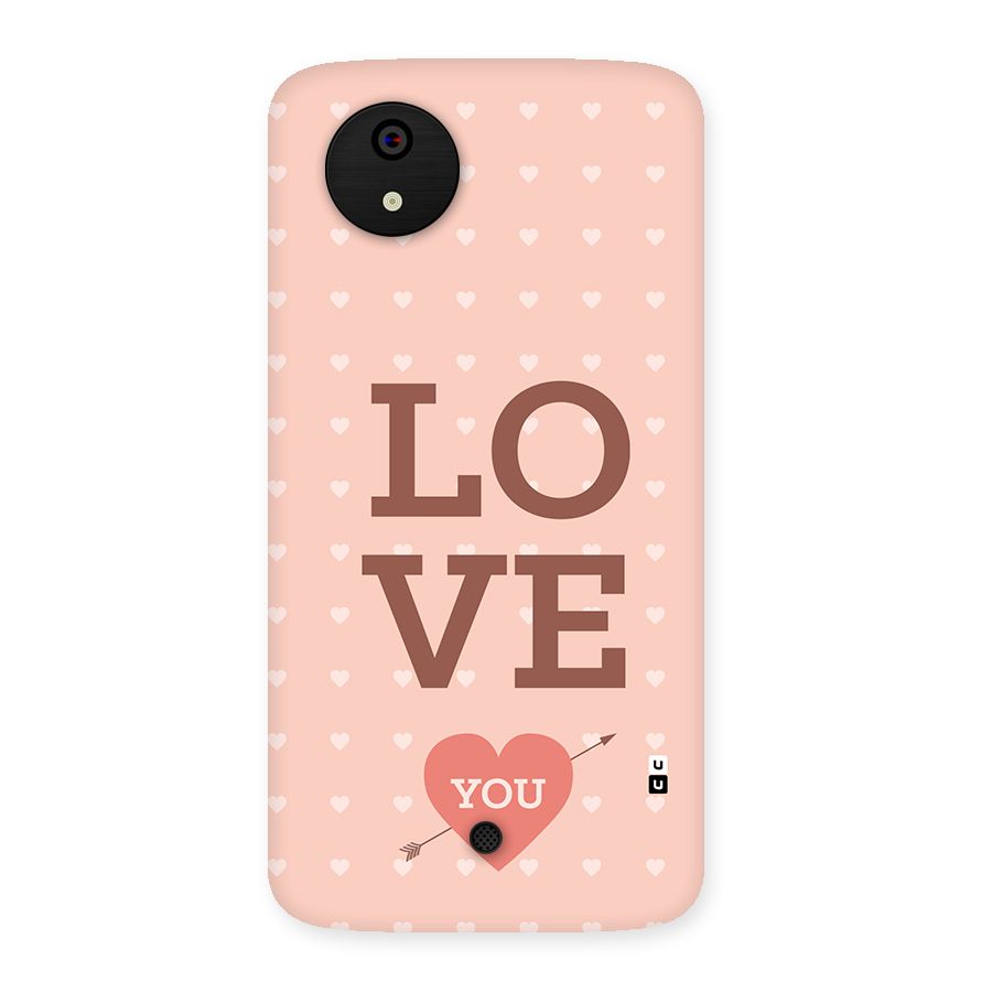 Love You Hearts Back Case for Canvas A1  AQ4501