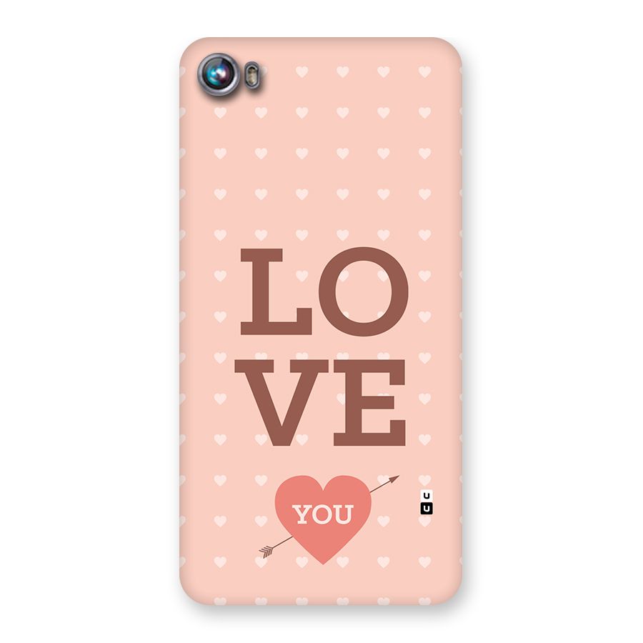 Love You Hearts Back Case for Canvas Fire 4 (A107)
