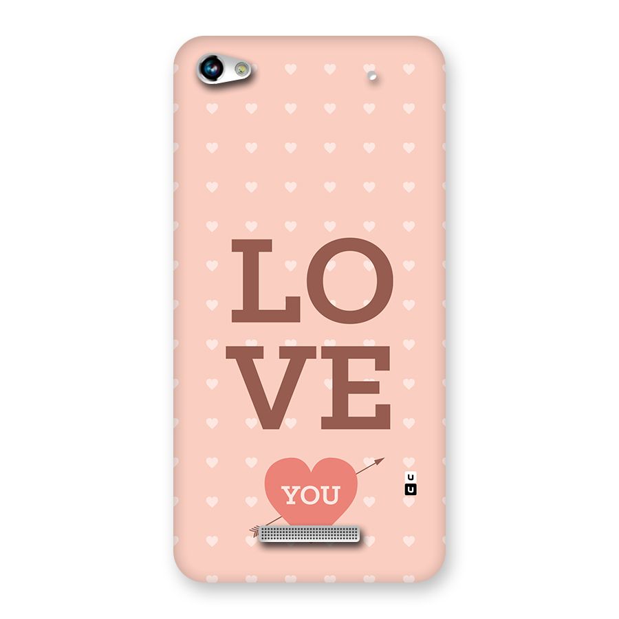 Love You Hearts Back Case for Canvas Hue 2 A316