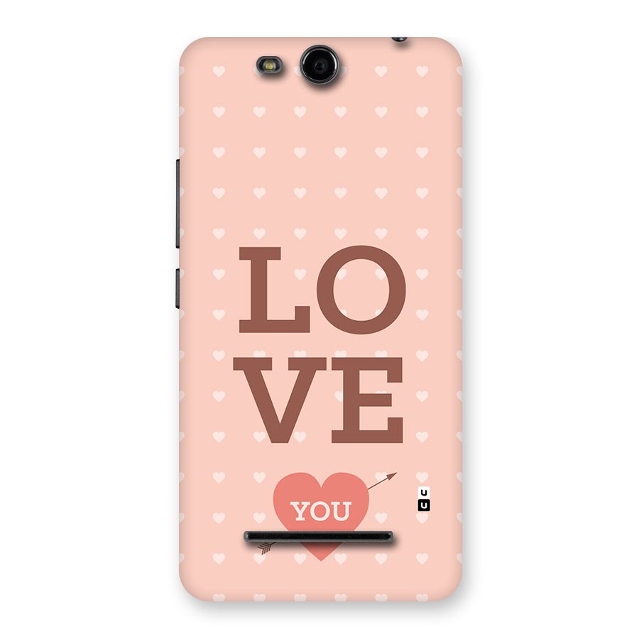 Love You Hearts Back Case for Canvas Juice 3 Q392