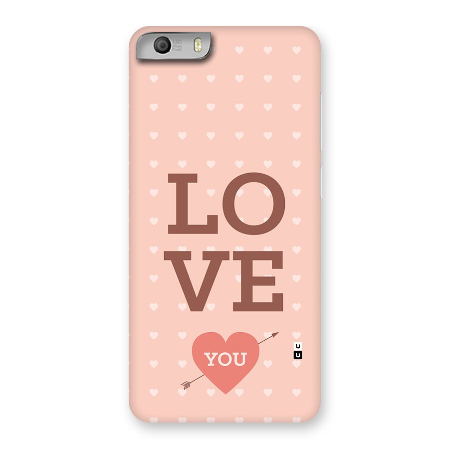 Love You Hearts Back Case for Canvas Knight 2