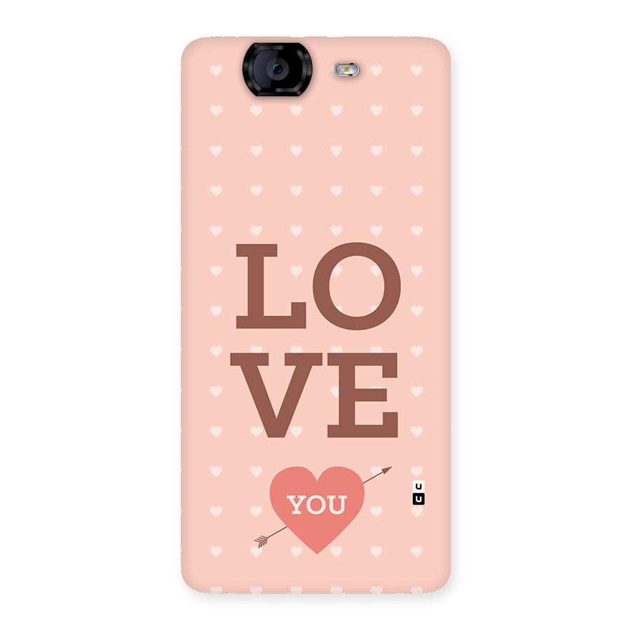 Love You Hearts Back Case for Canvas Knight A350