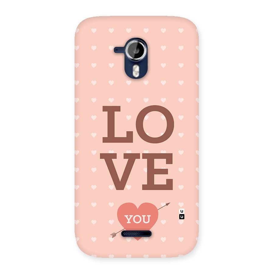 Love You Hearts Back Case for Canvas Magnus A117