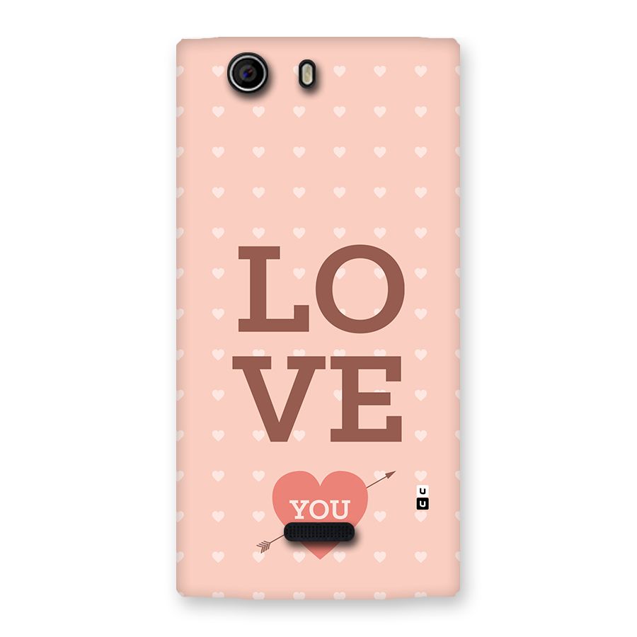 Love You Hearts Back Case for Canvas Nitro 2 E311