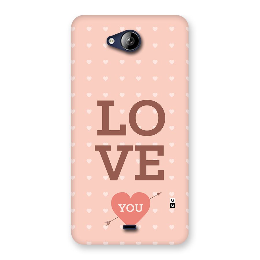 Love You Hearts Back Case for Canvas Play Q355