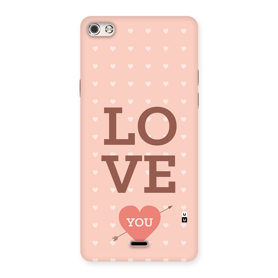 Love You Hearts Back Case for Canvas Silver 5