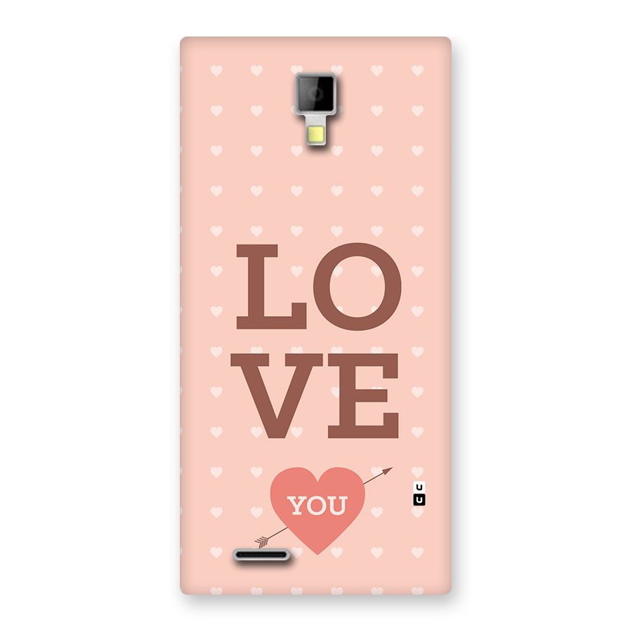 Love You Hearts Back Case for Canvas Xpress A99