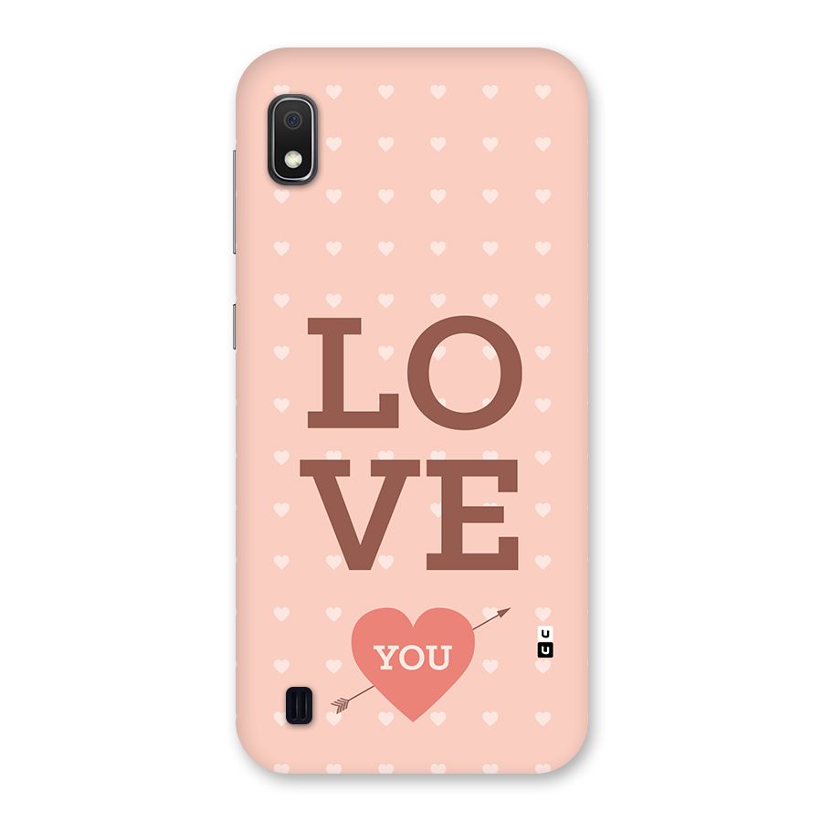 Love You Hearts Back Case for Galaxy A10