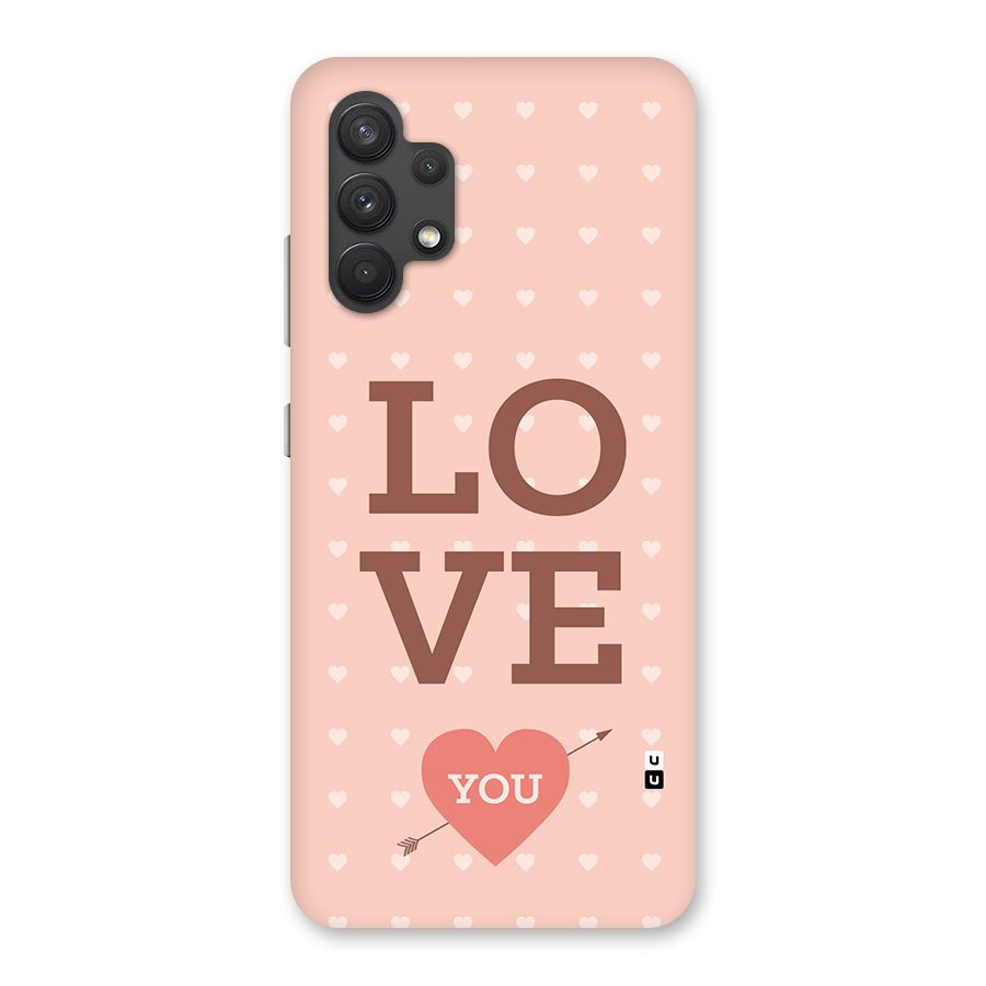 Love You Hearts Back Case for Galaxy A32