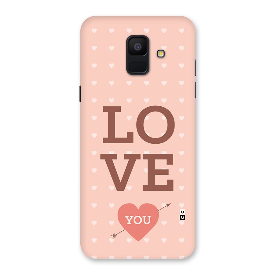 Love You Hearts Back Case for Galaxy A6 (2018)